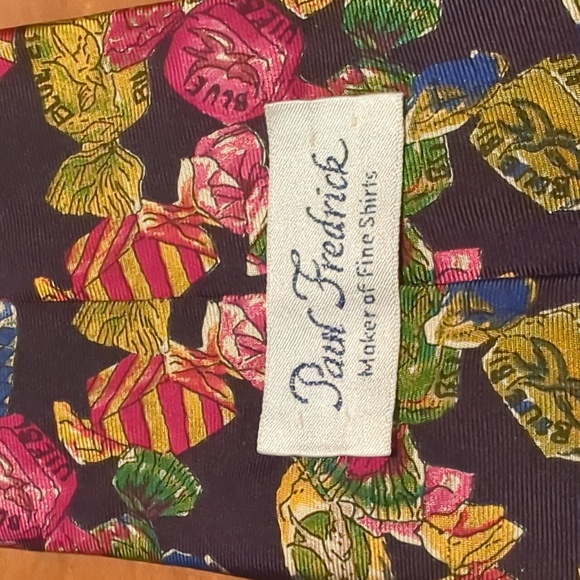 Vintage Paul Frederic novelty painted candy tie beautiful art tie. - Picture 2 of 4